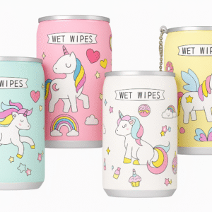 Mini Wet Wipes in Reusable Can