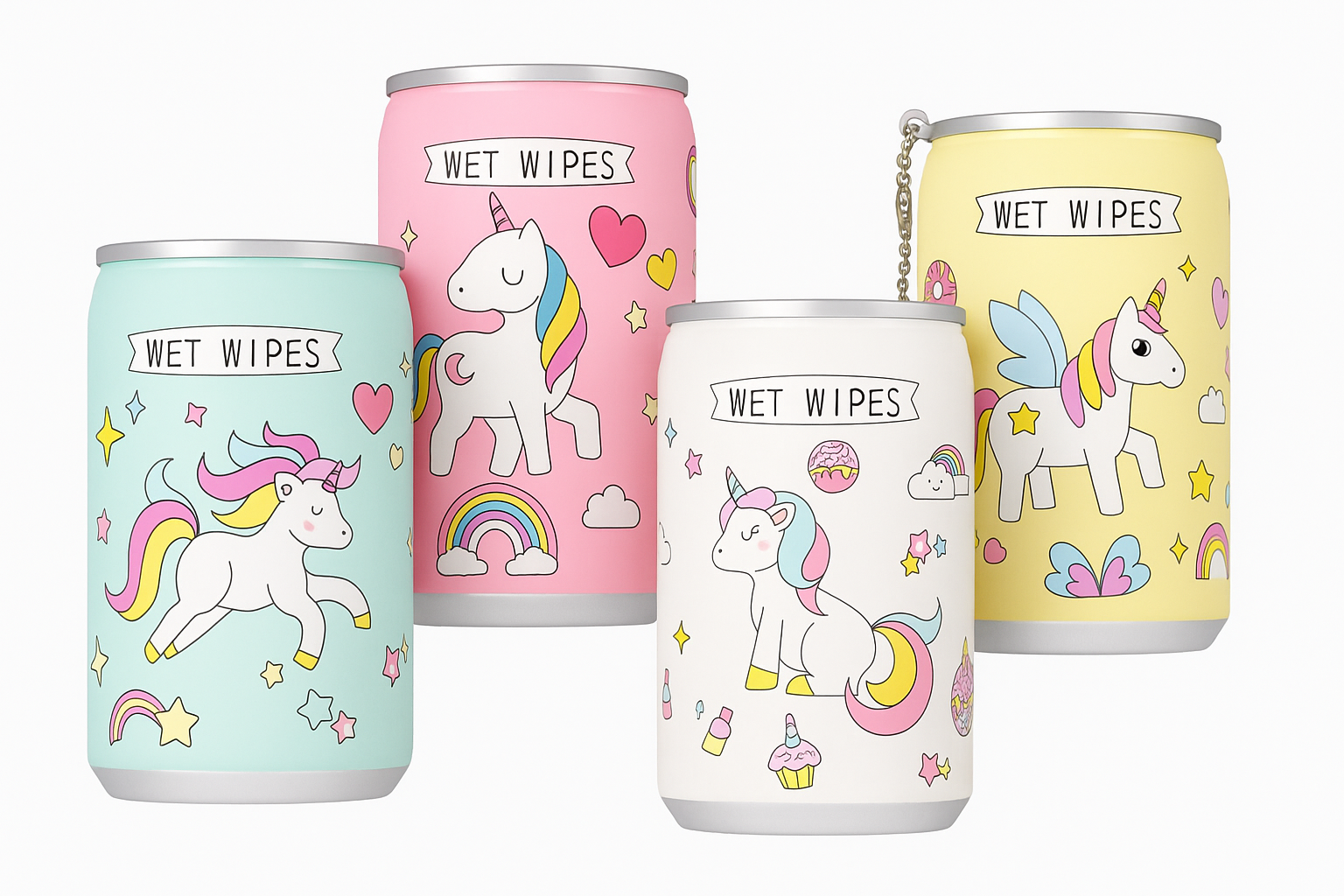 Mini Wet Wipes in Reusable Can